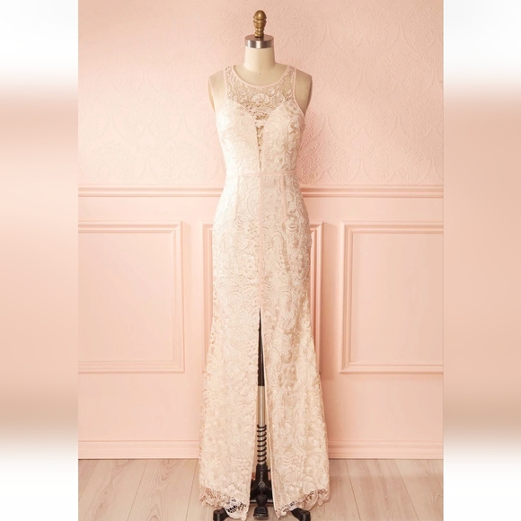 Lacey Peach Dress - Picture 2 of 7